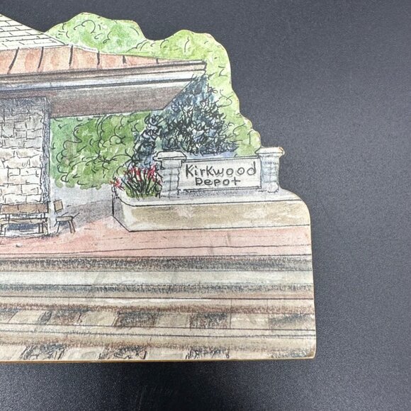 Reinbrook Shelf Sitter Kirkwood Missouri Train Depot Plaque 2006 JC Favorite - Picture 7 of 12